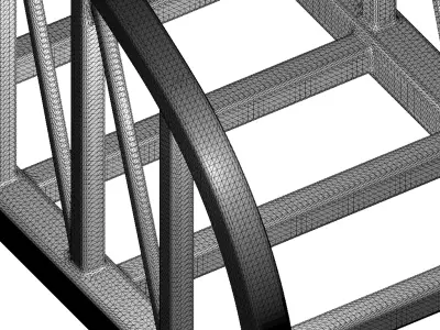Plastic Premium Truss Bridge Toy 3D model