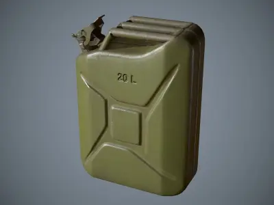 Jerrycan 20L Low-poly 3D model