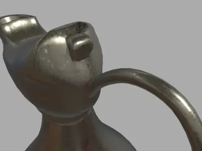 Oil Lamp 01 Low-poly 3D model