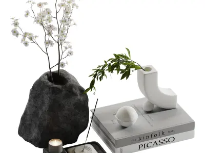 decorative set 01 3D model 11