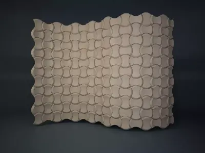 08 3DECOR PATTERN WALL Low-poly 3D model