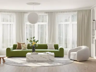 Modern residential indoor 3 d model 3D model