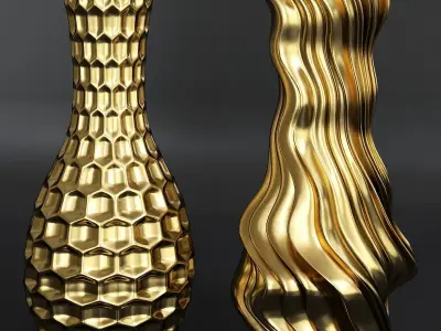 Collection models of decorative figurines of shapes  3d model 3D print model