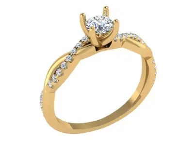 Criss cross solitaire 3D print model