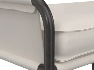 Cheswick Linen Bench 3D model