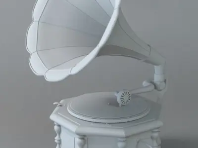 Gramophone 3D model