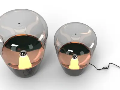 Brokis Kupfer Lamp Set 3D model