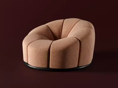 pufik lounge chair 3D model