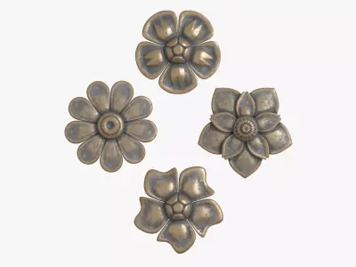 Flower 01 3D model purchase
