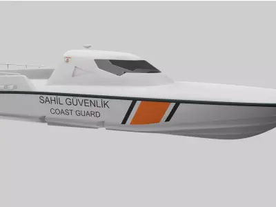 Coast Guard Boat MRTP Kaan 3D model