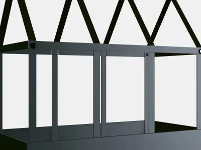 SENAPSKAL An ornamental plant house Low-poly 3D model