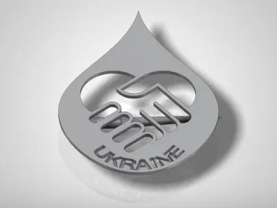 UKRAINE Peace BADGE Free 3D model