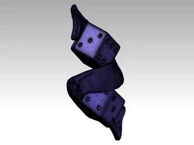 Lucky dice pendant art modern decor 3D print model