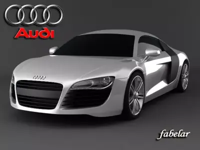 Audi R8 Lemans 3D model