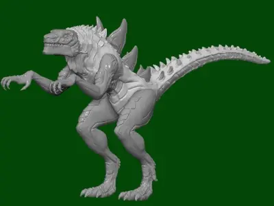 Godzilla Animated sires action figure 3D model