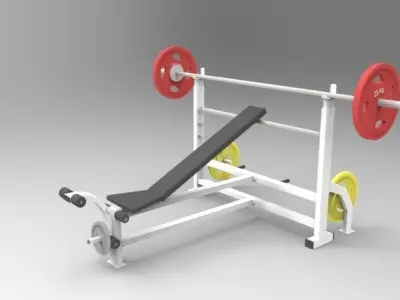 Top Chest Press Gym 3D model
