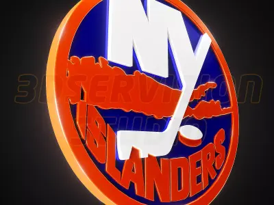 New York Islanders logo - Cinematic - 3D print 3D model