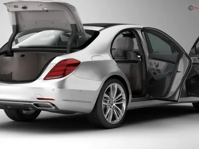 Mercedes S Class 2018 3D model
