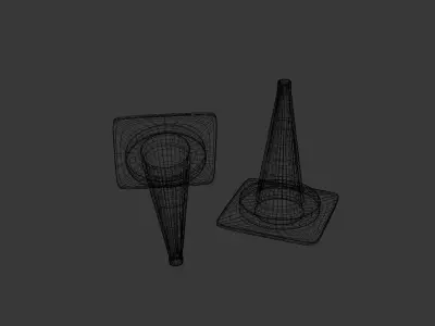Traffic Cone Model Free 3D model