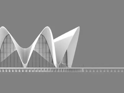 Oceanografic Valencia Felix Candela 3D model