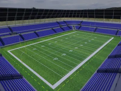 American Football Stadium Low-poly 3D model buy