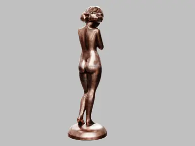 Girl Statuette 3D model