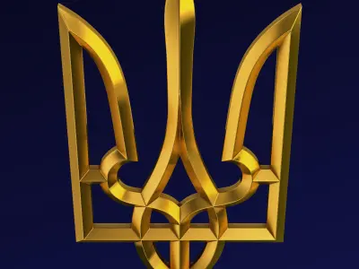 Ukraine State Emblem M 1 3D model