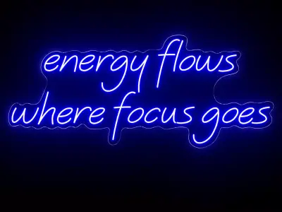 Energy flows Neon Sign 3D model
