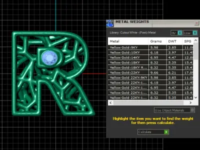 SIMPLE ALPHABET R PENDANT 3D PRINTABLE MODEL  3D print model