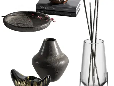 Decorative set 07 3D model get