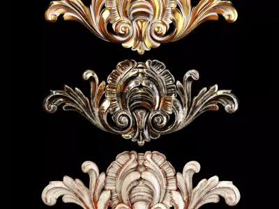 Classic carved 016 3D model