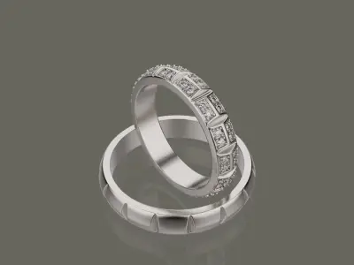 Wedding ring 0081 3D print model