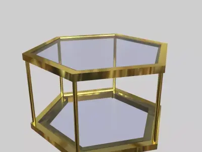 Glass Table 01 3D model
