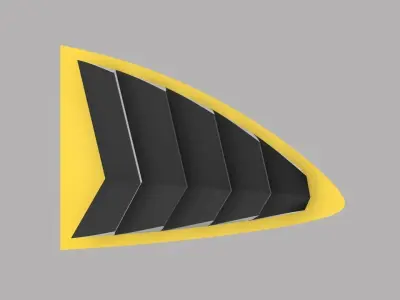 TOYOTA 86 LOUVERS  3D print model