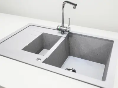 Sink and faucet UE4 3D model