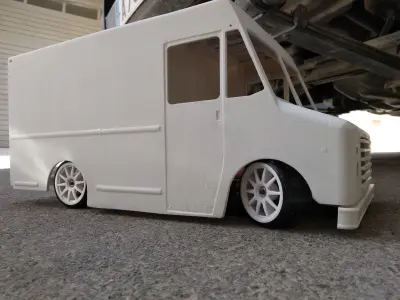 RC truck body delivery 1 10 scale 3D print model