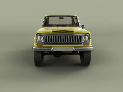 Jeep Cherokee  SJ  Wide-track 3D model