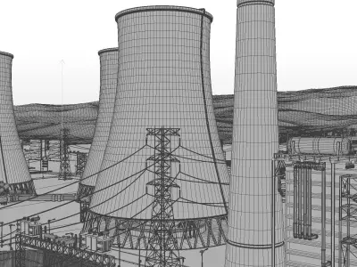 Power plant 3D model