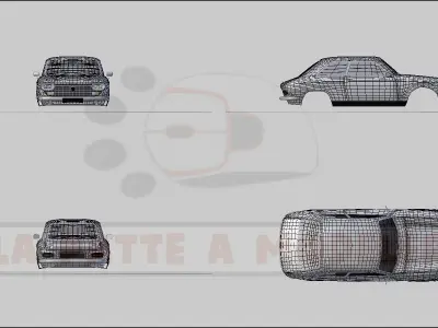 Peugeot 204 LPAM 3D model