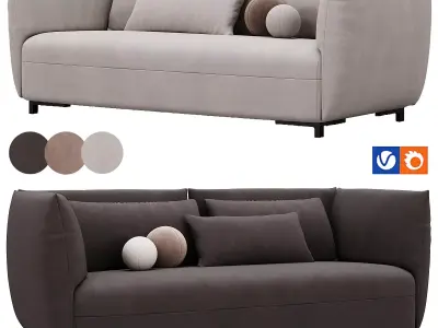 Joan Sofa 199 By Poliform 3D model