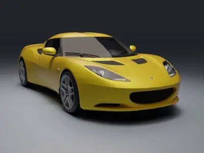Lotus Evora Low-poly 3D model