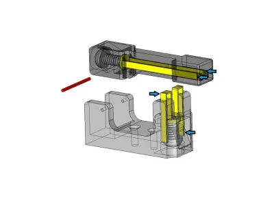 SPST Lever Switch  3D print model