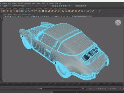 porsche car 3d model 3D model