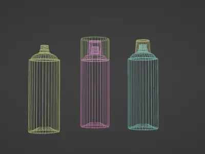 WD40 Can  Low-poly 3D model