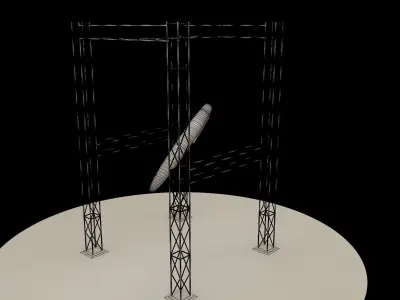 Theater Masquerade pencil Icon F23 3D model