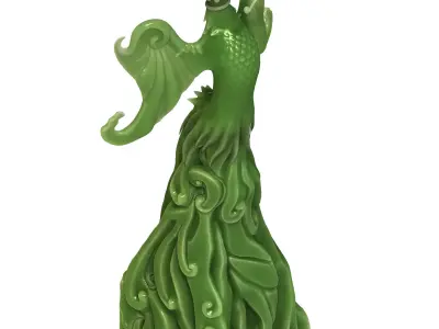 Stone Emerald - Phoenix Sculpture 17 3D model