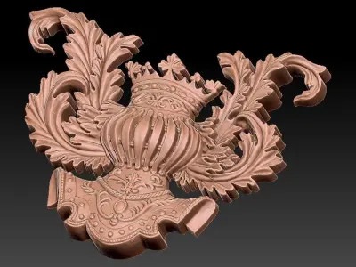 3D CROWN ornate 3D model