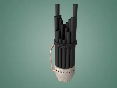 Sheng Traditional Chinese Instrument Low-poly 3D model Low-poly 3D model
