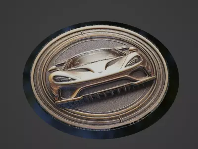 Car Medallion 3D print model 11