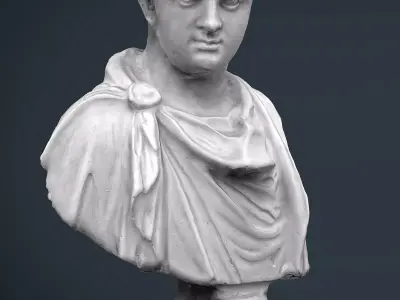ROMAN BUST Low-poly 3D model